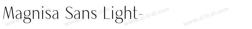 Magnisa Sans Light字体转换
